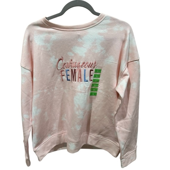 Feeling Hope "Courageous Female" Tie Dye Sweatshirt | Size L, New - Picture 3 of 6